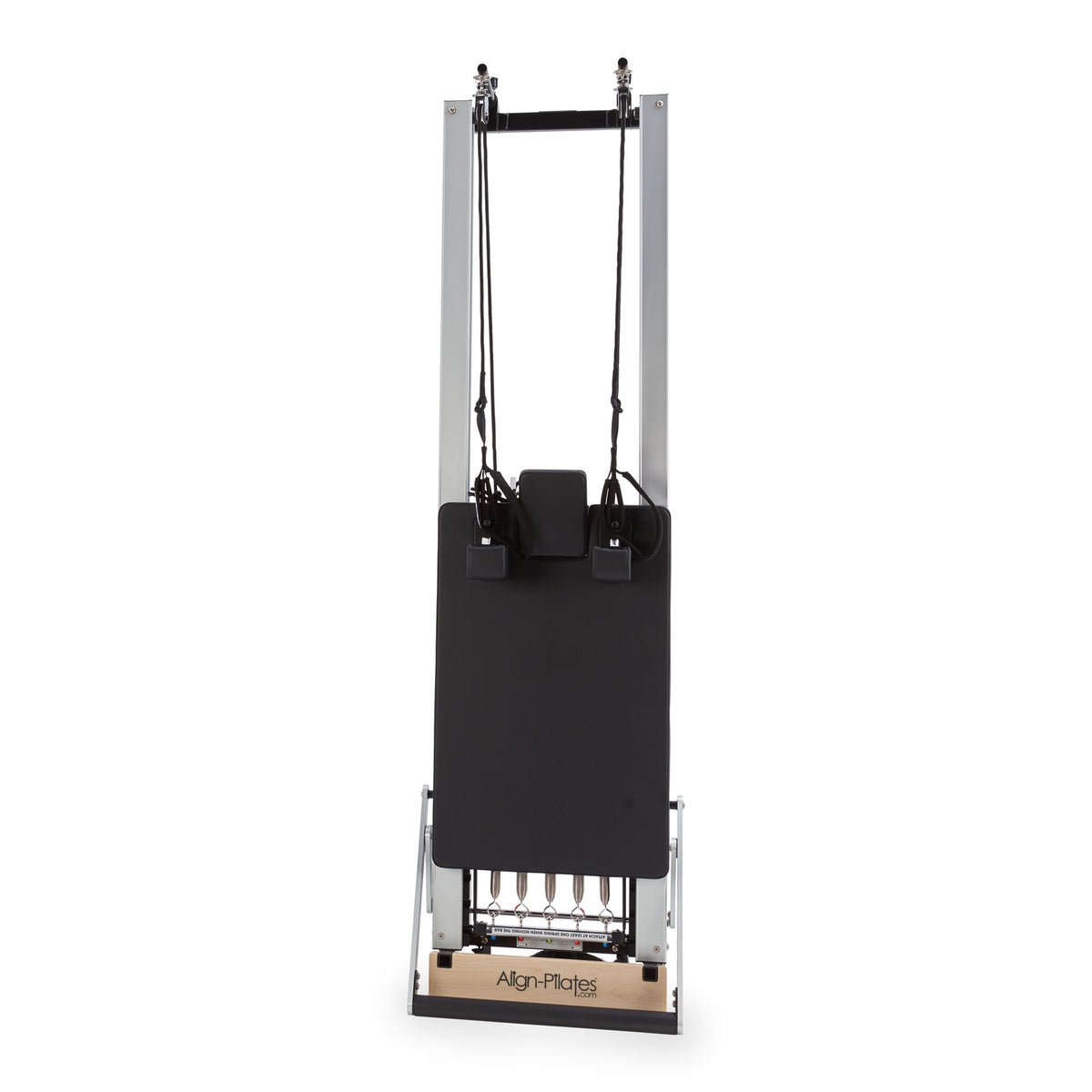 Align-Pilates C8-Pro Pilates reformer shown free-standing for storage