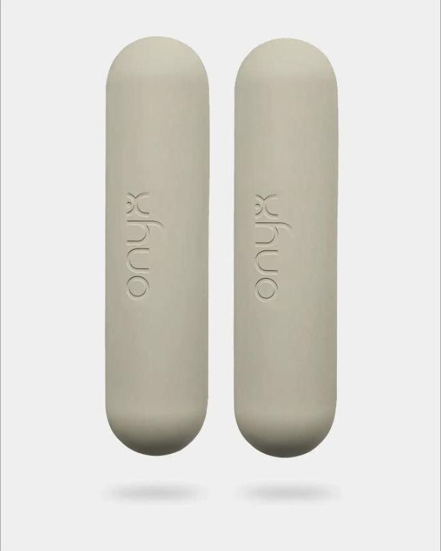 Onyx Fitness Hand Weights, 1kg pair, beige